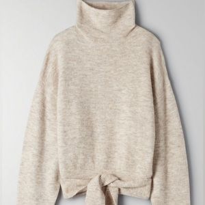 Aritzia Wilfred - Lorin Sweater - Heather Oatmeal - XXS